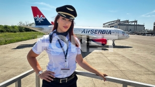 Prva žena pilot Er Srbije